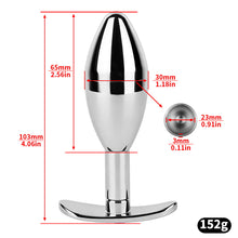 Load image into Gallery viewer, Pink Diamond Stainless Steel Storage Anal Plug