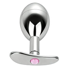 Load image into Gallery viewer, Pink Diamond Stainless Steel Storage Anal Plug