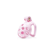 Load image into Gallery viewer, Pink Hole Mamba Chastity Cage Kit 1.77 To 4.13 Inches Long detail view