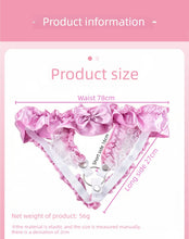 Load image into Gallery viewer, Pink Lace Bow Chastity Strap