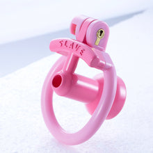 Afbeelding in Gallery-weergave laden, Pink negative urethral chastity cage front view