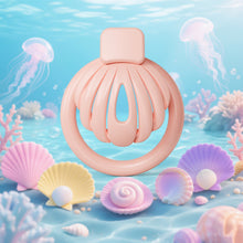 Load image into Gallery viewer, Pink Shell Chastity Cage 2