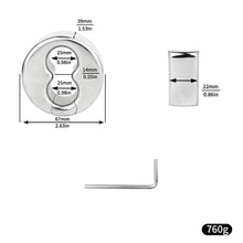 Load image into Gallery viewer, Stainless Steel Weighted Scrotal Stretcher Ring