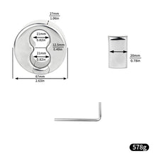 Load image into Gallery viewer, Stainless Steel Weighted Scrotal Stretcher Ring