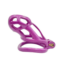Load image into Gallery viewer, Purple Slave Mamba Chastity Cock Cage kit details