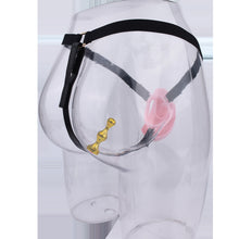 Load image into Gallery viewer, Pussy Chastity Cage With Wearable Butt Plug