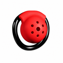 Load image into Gallery viewer, Red and Black Dome ABS Chastity Cage