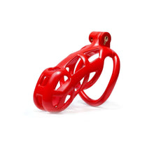 Load image into Gallery viewer, Red Mamba Chastity Cage Kit 1.77 To 4.13 Inches Long lock and ring details