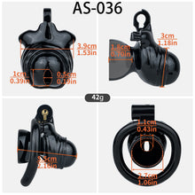 Load image into Gallery viewer, Textured ABS Resin Inverted Chastity Cage