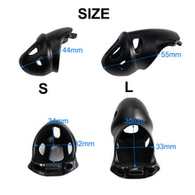 Load image into Gallery viewer, Contoured 3D-Printed Resin Chastity Cage
