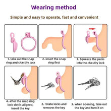 Load image into Gallery viewer, Reticular Pink Slave Chastity Devices