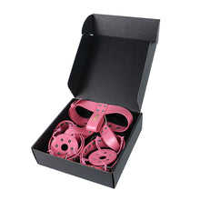 Load image into Gallery viewer, Pink harness packed in its black storage box