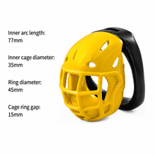 Load image into Gallery viewer, Rugby Helmet Resin Chastity Cage