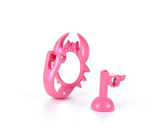 Afbeelding in Gallery-weergave laden, Pink scorpion chastity cage rear structure and separate support piece