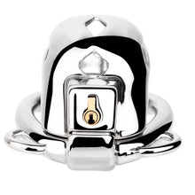 Load image into Gallery viewer, Short Smooth Stainless Steel Cobra Cage with Belt