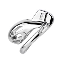 Load image into Gallery viewer, Short Smooth Stainless Steel Mamba Cage with Belt 2026 Edition material close-up