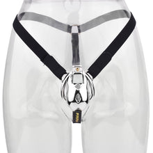 Load image into Gallery viewer, Short Smooth Stainless Steel Cobra Cage with Belt