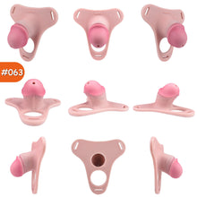 Load image into Gallery viewer, Silicone Real Dildo Wearable Chastity Device 16