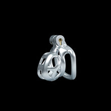 Load image into Gallery viewer, Silver Mamba Chastity Cage Kit 1.77 To 4.13 Inches Long detail view