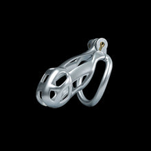 Load image into Gallery viewer, Silver Mamba Chastity Cage Kit 1.77 To 4.13 Inches Long kit details