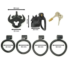 Load image into Gallery viewer, Bullhorn Shaped Chastity Cage