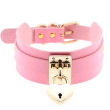 Load image into Gallery viewer, Sissy Choker w/ Heart Shaped Lock