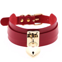 Load image into Gallery viewer, Sissy Choker w/ Heart Shaped Lock