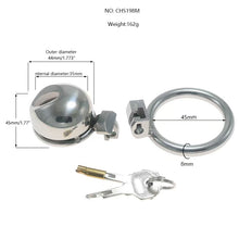 Load image into Gallery viewer, Steel Small Chastity Cage Easy To Pee -45mm size