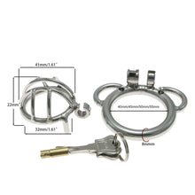 Load image into Gallery viewer, Split Small Steel Chastity Cage 5