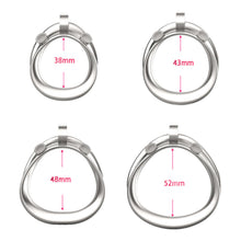 Load image into Gallery viewer, Stainless Steel Mamba Chastity Cage 6.0 fit view
