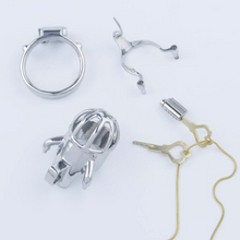 Load image into Gallery viewer, Custom Fit Steel Chastity Device for PA Piercing