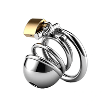 Load image into Gallery viewer, PA Open-Frame Stainless Steel Chastity Cage