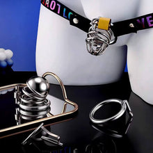 Load image into Gallery viewer, PA Open-Frame Stainless Steel Chastity Cage