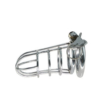 Load image into Gallery viewer, Stainless Steel Prison-Bar Chastity Cage