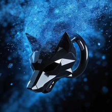 Load image into Gallery viewer, Starlight Black Wolf Chastity Cage 4