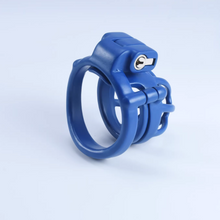 Load image into Gallery viewer, Custom Steel Blue Male Chastity Cage