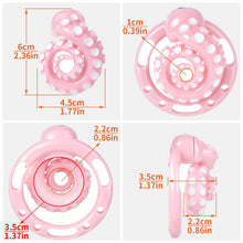 Lade das Bild in den Galerie-Viewer, Pink cage dimensions: 6 cm height, 4.5 cm width and 3.5 cm overall depth