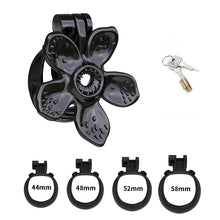 Load image into Gallery viewer, Solid Bloom Floral Resin Chastity Cage