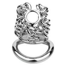 Load image into Gallery viewer, Thick Chainmail Steel Chastity Lock - 11