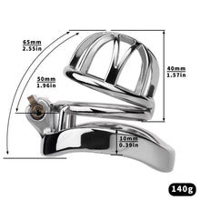 Lade das Bild in den Galerie-Viewer, Compact Lattice Stainless Steel Chastity Cage
