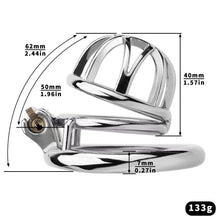 Lade das Bild in den Galerie-Viewer, Compact Lattice Stainless Steel Chastity Cage