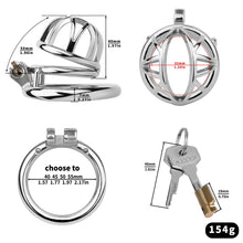 Lade das Bild in den Galerie-Viewer, Compact Lattice Stainless Steel Chastity Cage
