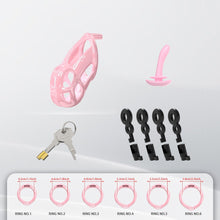 Load image into Gallery viewer, Upgrade Invisible Pink Cobra Chastity Cage 3