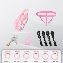 Load image into Gallery viewer, Upgrade Invisible Pink Cobra Chastity Cage 6