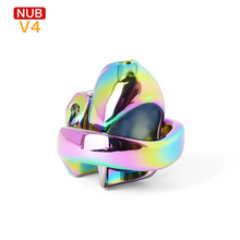 Load image into Gallery viewer, V4 Rainbow Steel Chastity Cage - nub