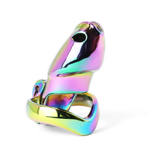 Load image into Gallery viewer, V4 Rainbow Steel Chastity Cage - maxi