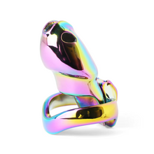 Load image into Gallery viewer, V4 Rainbow Steel Chastity Cage -maxi