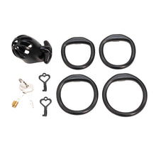 Lade das Bild in den Galerie-Viewer, Black large ventilated cage with four base rings