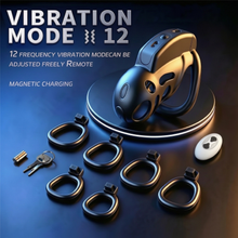 Load image into Gallery viewer, War Dragon Remote-Control Vibrating Chastity Cage