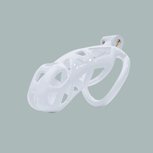 Load image into Gallery viewer, White Mamba Chastity Cage Kit 1.77 To 4.13 Inches Long material close-up